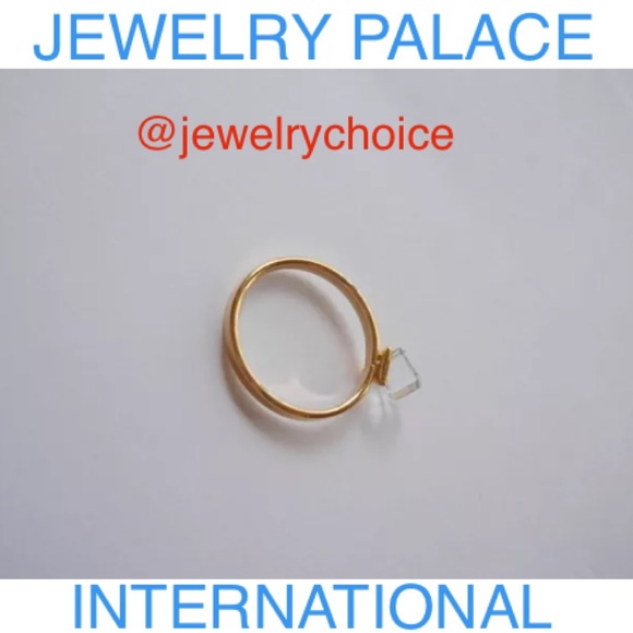 🆕14K Gold Filled White Square Crystal Kids Ring. - Picture 12 of 12